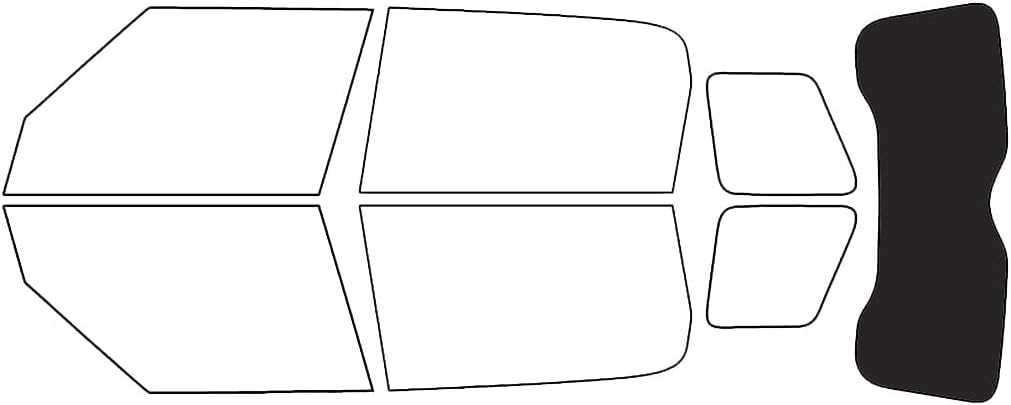Rvinyl Window Tint Kit Compatible with Mini Countryman 2011-2016 - Rear Windshield Precut Kit - 20%