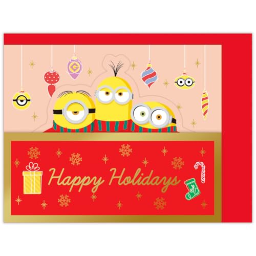 ホールマーク ミニオンズ グリーティングカード クリスマスミニカード みんなでクリスマス 847241のサムネイル