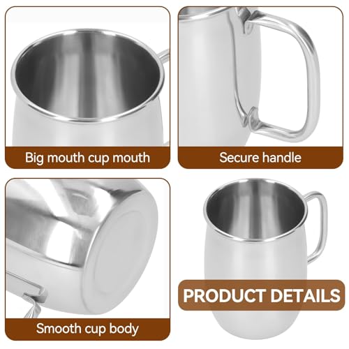 Vaso de acero inoxidable HERCHR 1000ml para café y cerveza miniatura 4