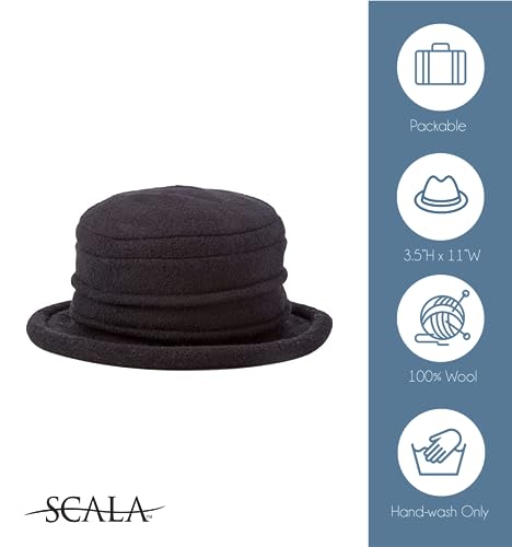 Sombrero Cloche de Lana 100% para Mujer Scala miniatura 2