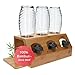 Produktbild TAKE® SodaStream Flaschenhalter I100% Bambus I Abtropfgestell Flaschen-Ständer I Flaschen Abtropfständer I alle Soda Stream Modelle I Soda Flaschenhalter SodaStream Duo I Sodastream Zubehör