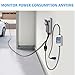 Home Energy Monitor, Haoguo 110V EV Charger Pass-Through Power Usage Monitor with IP 65 Waterproof for Indoor/Outdoor Use, Ideal for Monitor RV, Outdoor Generators, Households