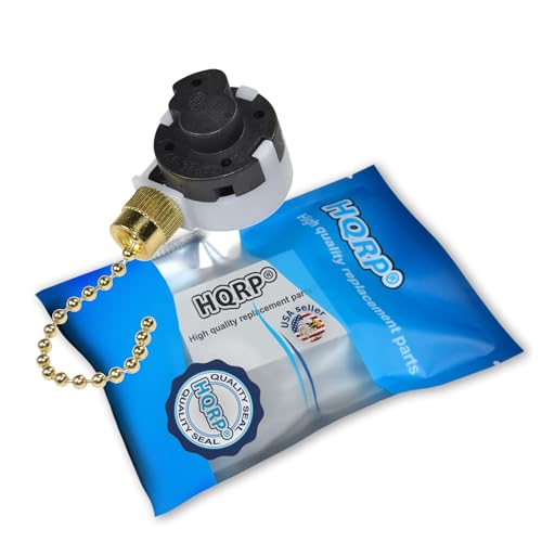 Image of HQRP Ceiling Fan Pull Chain 3-Speed 4-Wire Control Switch Compatible with Westinghouse Ceiling Fan, Function L-1-2-3, L-2-3, L-1-3, L-1-2 + HQRP Coaster