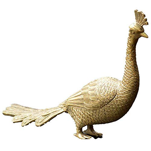Statues et figurines de phénix en cuivre pur pour décoration haut de gamme