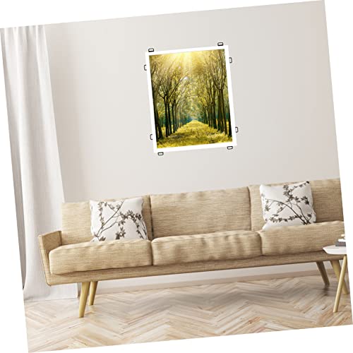 Image of Picture Hanging Hardware 100pcs L-Shape Hooks Hangers for Wall Art Photo Frames Sturdy Metal
