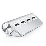 Tipo: distribuidor / Hub USB 2.0 de 4 puertos con velocidad máx. de transmisión de 480 Mbit/s sin bloque de alimentación (pasivo) | Compatible con las versiones anteriores USB 3.0, 1.1 y 1.0 | Longitud del cable USB: 15 cm | Color: plata