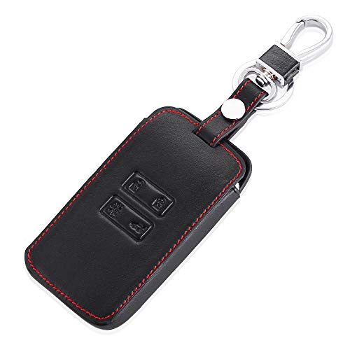 MOBFIDOFG Couverture de clé de Voiture Touche de Voiture en Cuir 2016 pour Kadjar Remote Case Cover Portefeuille Chaîne de Portefeuille pour Renault 2016 Kadjar Keychain pour clés avec clés avec clés Cover