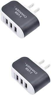 Hemobllo 2Pcs Carregadores De Parede De Telefone Celular USB Um Adaptador De Tomada De Carregador Adaptador De Tomada De Carregador USB Adaptador USB Três Tomada USB Carregador De Plugue
