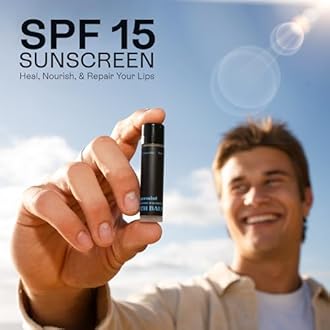 Stealth Balms Men's Organic Mint Lip Balm - SPF 15 Sun Protection - Moisturizing Lip Balm - 3 Pack: Spearmint, Peppermint, Eucalyptus Mint - Gift for Men