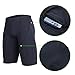 beroy Mens Compression Shorts Training Athletics Workout Tight Sports Base Layer with One Pocket(Black,L)
