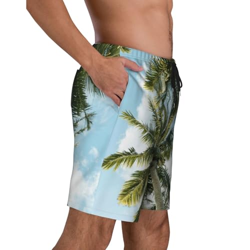 Men's Beach Shorts Palm Trees (2) Mens Swim Trunks Board Shorts with Pockets Swimwear Bathing Suits3
