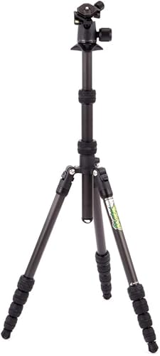 3 Legged Thing Punks Brian 2.0 Carbon Fibre Travel-Friendly Tripod - Compact & Adjustable Camera Tripod with Three Detachable Legs - Darkness (Matte