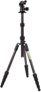 3 Legged Thing Punks Brian 2.0 Carbon Fibre Travel-Friendly Tripod - Compact & Adjustable Camera Tripod with Three Detachable Legs (BRIANDARK2.0)
