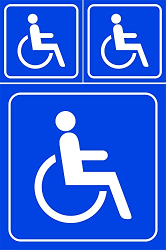 Adesivo Sinalização Cartela Acesso Cadeirante 22cmx33cm