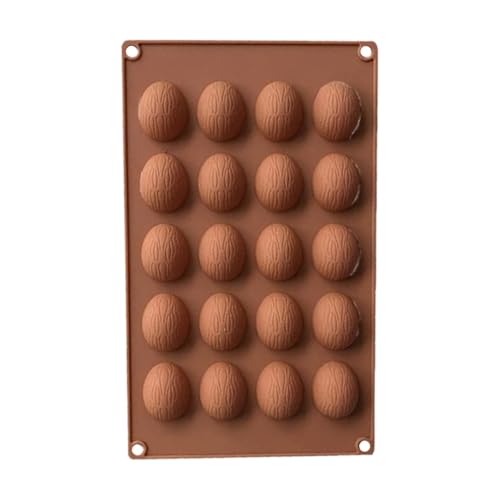 Ginddy Moules à chocolat en silicone, 20 trous, moule à noix de noyer, moule à chocolat, hémisphère pour gâteau au chocolat, dôme de gelée, mousse,...