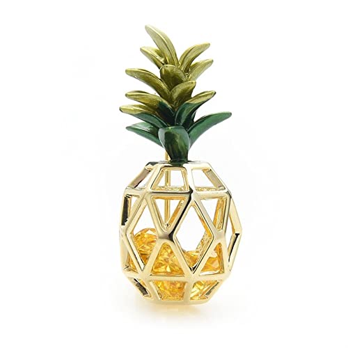 Broche ananas en cristal pour sublimer votre manteau ou veste d'hiver