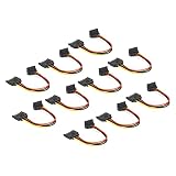 Stylebest Kabel, 90-Grad-Stecker auf Buchse, Stromverlängerungsadapter, Flexibles Design für Platzsparende Installation, 20 Cm Länge, 10 Stück