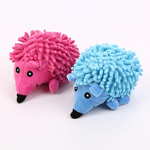 Pets Sound Toy Cartoon Pelúcia Hedgehog Dog Toy Squeaky Toys Chew Bite Toy Pet Supplies (Rosa) para