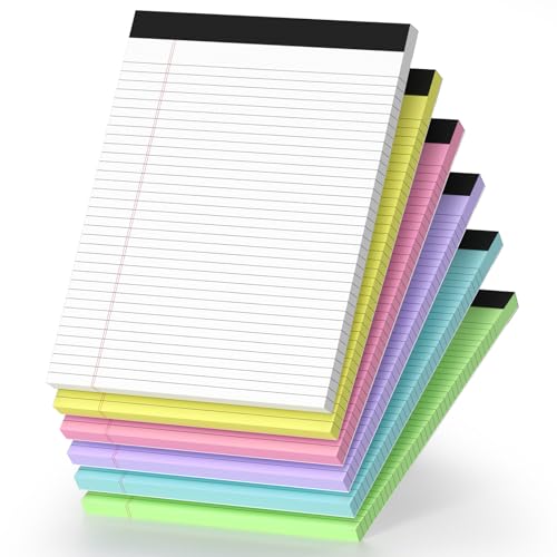 Blocs-notes lignés à feuilles micro-perforées lot de 6 pour le bureau