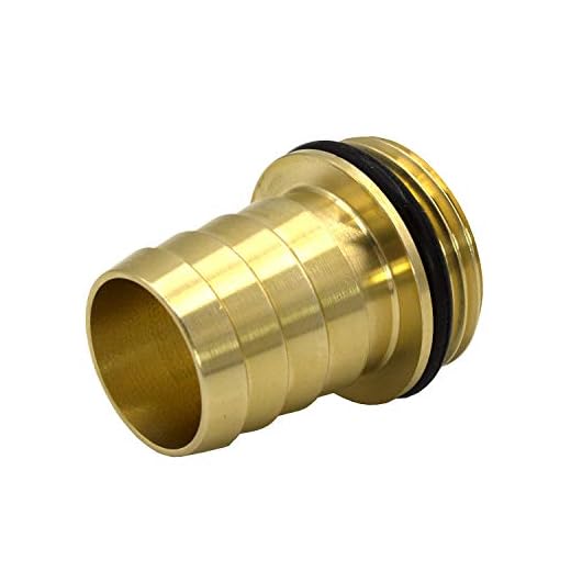 VARIOSAN Schlauchtülle 14221, 1" AG x 1" Tülle, Messing, O-Ring