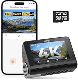 70mai 4K A810S Front Dashcam, STARVIS 2 HDR Night Vision, 24H Parking Monitoring, AI Sensor, ADAS, App Control, Voice Control, 146° Wide Angle, Included 128GB MicroSD Card, Optional 4G LTE