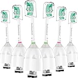 Jiuzhoudeal Replacement Toothbrush Heads for Phillips Sonicare E-Series, Compatible with Sonicare Essence, Elite, Advance, CleanCare Screw-on Electric Toothbrush HX7022/66, 6 Pack
