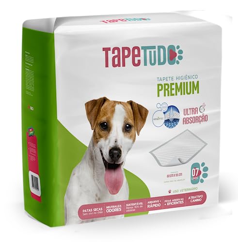 Tapete Higiênico para Cães Tapetudo 60x55 cm Com 7 Unidades