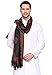 Weavers Villa Men's Woven Poly Wool Blend Gents Shawls, Muffler, Stoles for Men (Black)