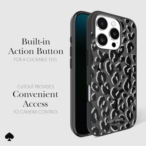 Coque iPhone 16 Pro Max MagSafe antichoc design léopard chic