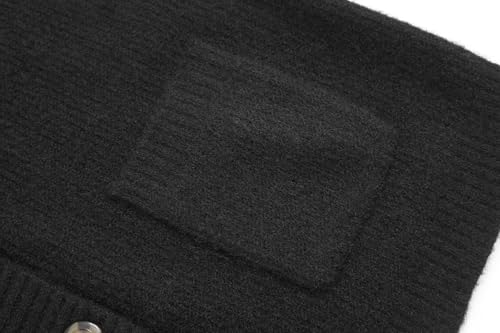 Image of Women's Knit Cardigans Open Front Long Sleeve V Neck Button Down Loose Cardigan Sweaters Cable Knit Outwear Coats