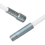 Schafer 48” Nylon Rod for Chimney Sweep Kit | Flexible Tool for Stove Pipe and Vent Cleaning | Compatible with 1/4' NPT Brush Thread | Pellet Stove and Fireplace Flue Maintenance Accessory (1 Rod)