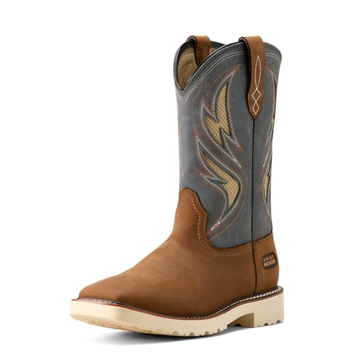 ARIAT Men's Activator VentTEK Work Boot, Alamo Brown/Stone Grey, 9.5