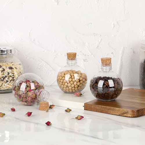Envases para pociones SUMTree de 5 oz con tapón de corcho, pack de 30 unidades anticaídas 5