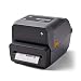 ZEBRA ZD620t Thermal Transfer Desktop Printer 300 dpi Print Width 4 in Ethernet Serial USB Cutter Preinstalled ZD62043-T21F00EZ