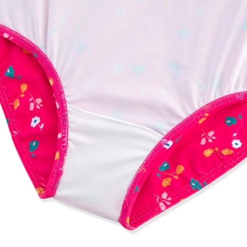 Image of Girls One Piece Swimsuits Cute Ruffles Swimming Bathing Suit with Adjustable Straps Beach Pool Kids Swimwear 3T-12