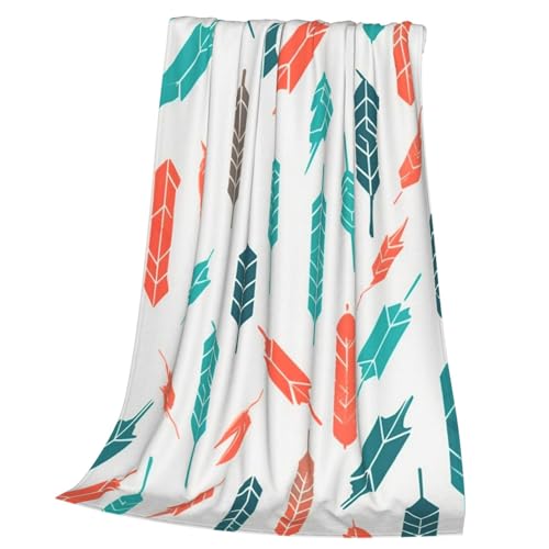 Couverture pour canapé flanelle douce imprimé flèches pour vos soirées cocooning au salon