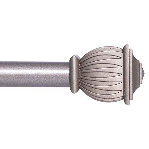 Kenney Beckett Adjustable Curtain Rod, 48-86", French Pewter