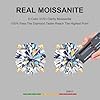 10k Real Gold Stud Earrings for Women, Moissanite Stud Earrings for Men Women, Lab Created Solitaire Round Brilliant Moissanite Studs Earring Jewelry for Men Gold in Secure Screw-backs 1.60cttw 6mm - Image 6