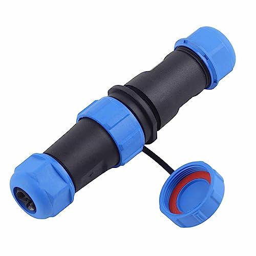 Conector de aviación SP21, 2 pines, plástico, IP68 impermeable miniatura 6