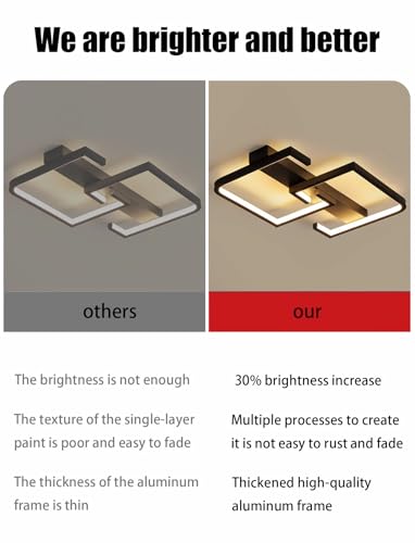Plafonnier LED moderne télécommandable résolvant le manque de luminosité - 7