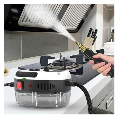 Ręczny odkurzacz parowy, Odkurzacz Parowy, Myjka Ciśnieniowa O Mocy 2500 W, Przenośne Narzędzie Do Czyszczenia Domu Podłóg I Samochodów do domu(White)