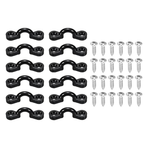 PATIKIL Kayak Pad Öse 12 Pack Nylon Deck Schlaufen Bimini Boot Oben Ösen Riemen mit 24 Selbstbohrende Linsenkopf Schrauben für Kajaks Kanus Boote PATIKIL Kayak Pad Öse 12 Pack Nylon Deck Schlaufen Bimini Boot Oben Ösen Riemen mit 24 Selbstbohrende Linsenkopf Schrauben für Kajaks Kanus Boote