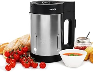 JOYOUNG Soup Maker 1.6 Liters Blender Smoothie Maker Stainless Steel for Soup, Sauté, Smoothie, Juice, Compote, Intelligent LED Control, 900W, Black