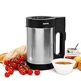 soup maker sopa de cebolla Calentamiento potente: potencia de calentamiento de 900 W y 4 cuchillas de acero inoxidable con 15000 rpm, crea el sabor que deseas.