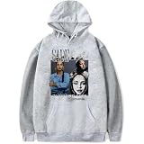 OLLQSB Sade Diamond Life Album Sudadera con Capucha para Hombre Y Mujer, Mangas Largas, Cómodas Y Elegantes, Estampadas,Gris,S