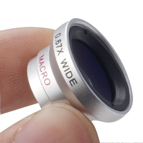 Universal 0.67 X Wide Angle with Macro Lens Detachable Magnetic for Samsung Galaxy S II I9100/iPhone 4S/HTC EVO 3D Camera