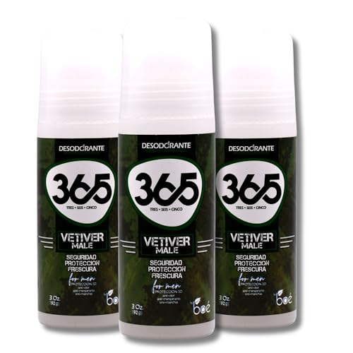 Desodorante Antitranspirante 365 Vetiver para Hombre 3 oz Pack 3 miniatura 1