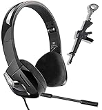 Kids Gaming Headset for PS4 Xbox One PC, Foldable Headphones with Detachable Mic, Ultra Lightweight&Noise Canceling Best Gift for 6 7 8 9 10 11 12 Year Old Boy Girls, 3.5mm Jack Adapter Included