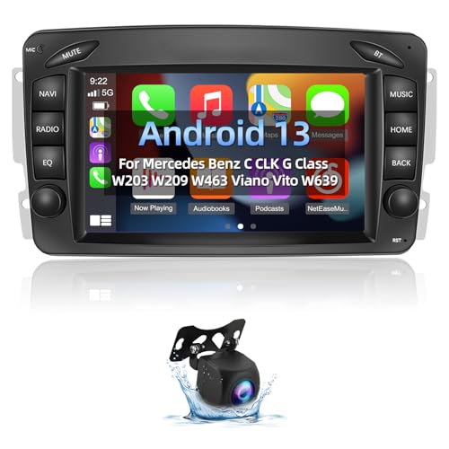 Android 13 Autoradio für Mercedes Benz C CLK G Klasse W203 W209 W463 Viano Vito