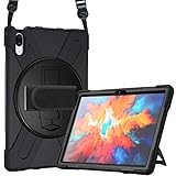 ProCase Rugged Case for Lenovo Tab P11 Pro 11.5' 2020 (TB-J706F / TB-J706L), Shockproof Heavy Duty Case Protective Cover with Shoulder Strap 360 Rotatable Kickstand –Black